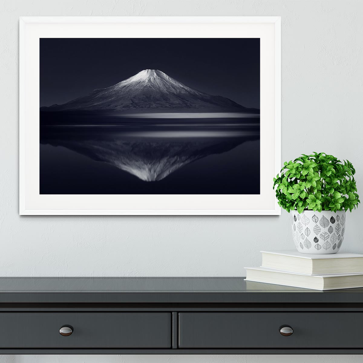 Reflection Mt Fuji Framed Print - Canvas Art Rocks - 5