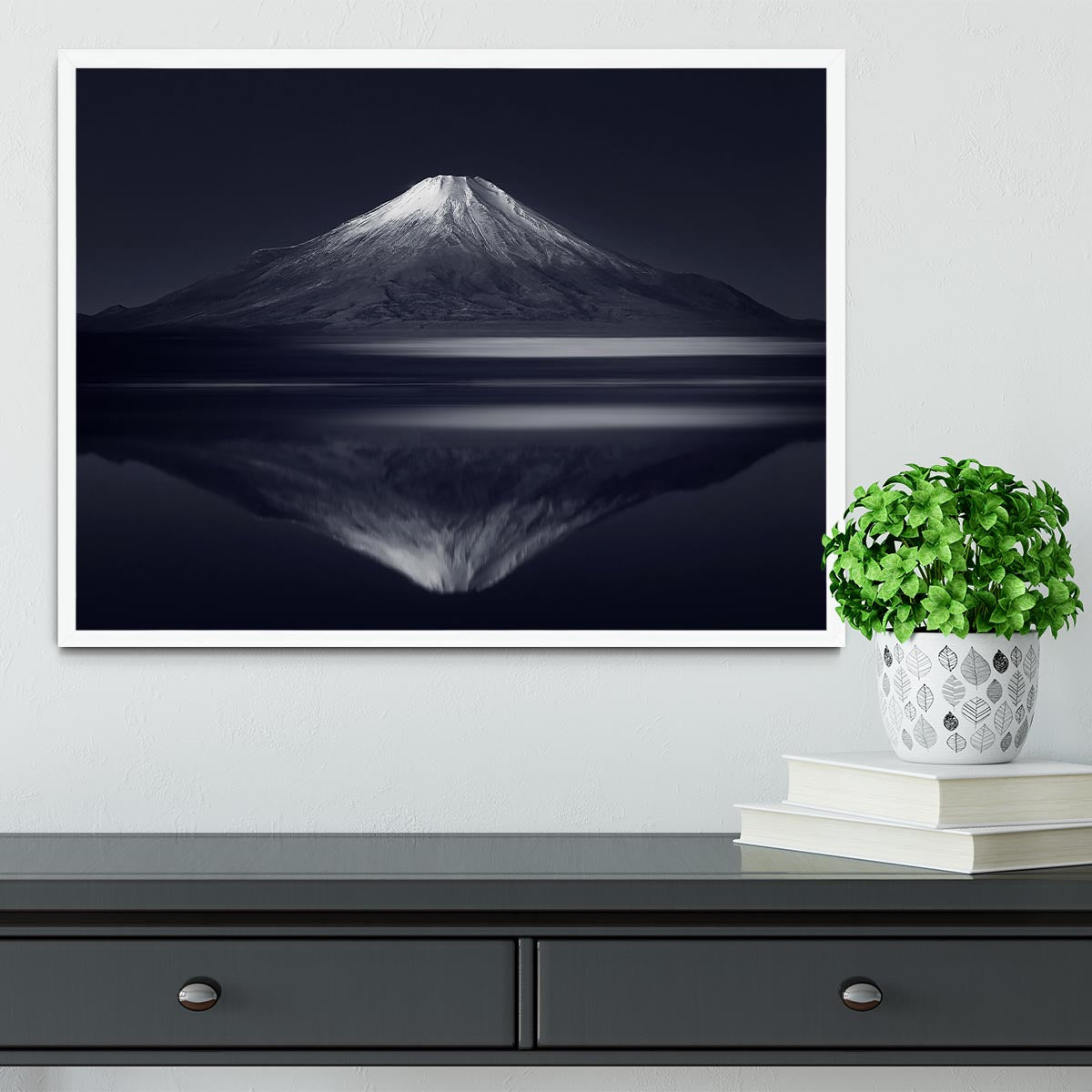 Reflection Mt Fuji Framed Print - Canvas Art Rocks -6