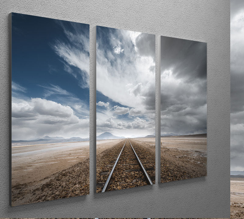 The Long Road 3 Split Panel Canvas Print - Canvas Art Rocks - 2