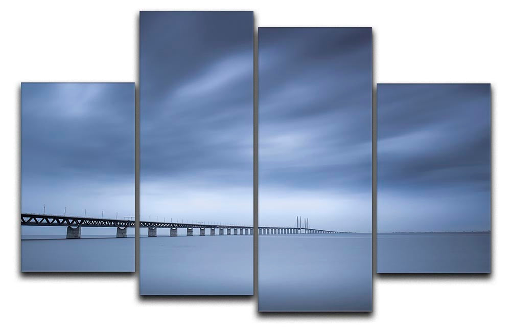 The Bridge 4 Split Panel Canvas - Canvas Art Rocks - 1