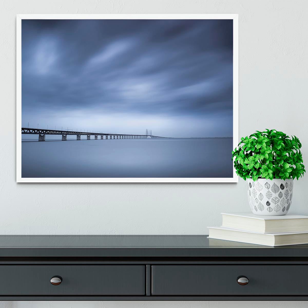 The Bridge Framed Print - Canvas Art Rocks -6