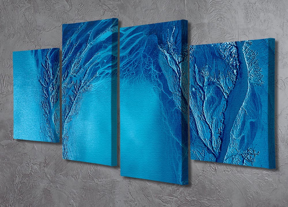 Touching 4 Split Panel Canvas - Canvas Art Rocks - 2