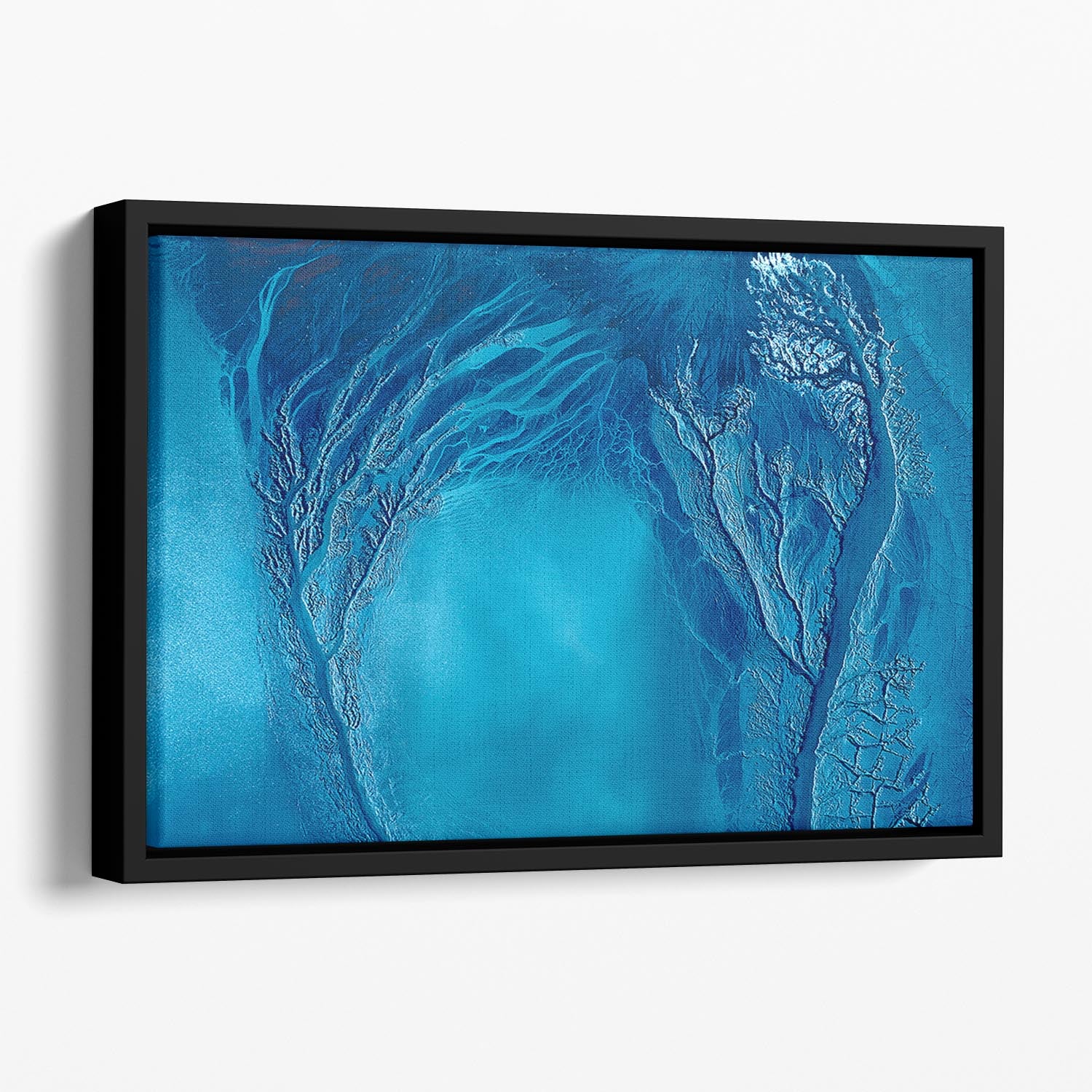 Touching Floating Framed Canvas - Canvas Art Rocks - 1