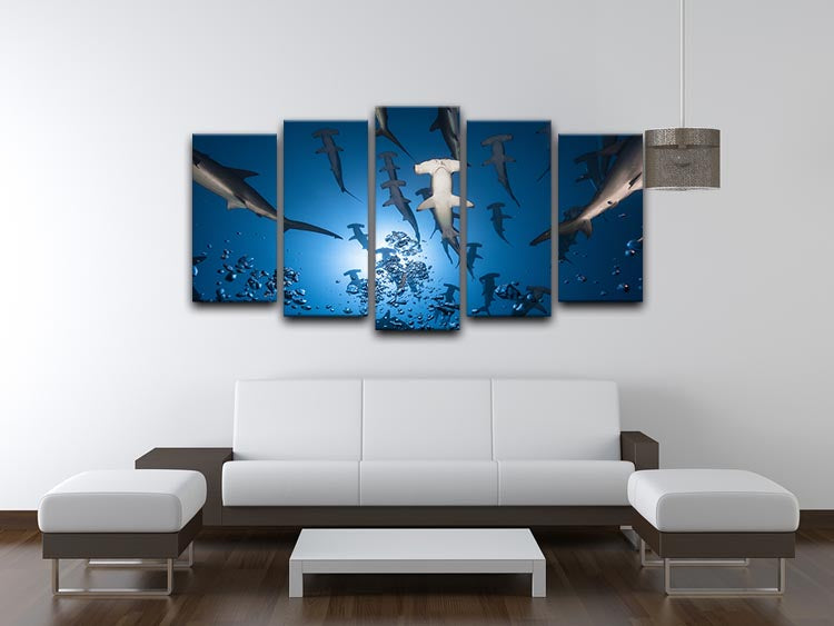 Hammerhead Shark 5 Split Panel Canvas - Canvas Art Rocks - 3