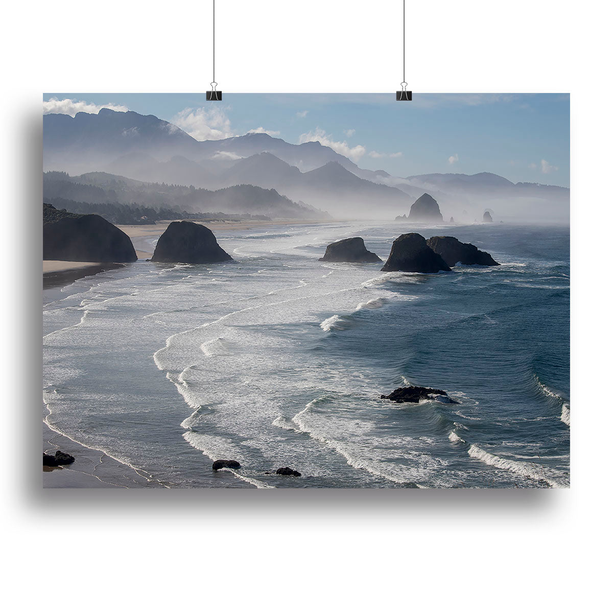 Morning View From Ecola Point Canvas Print or Poster - Canvas Art Rocks - 2
