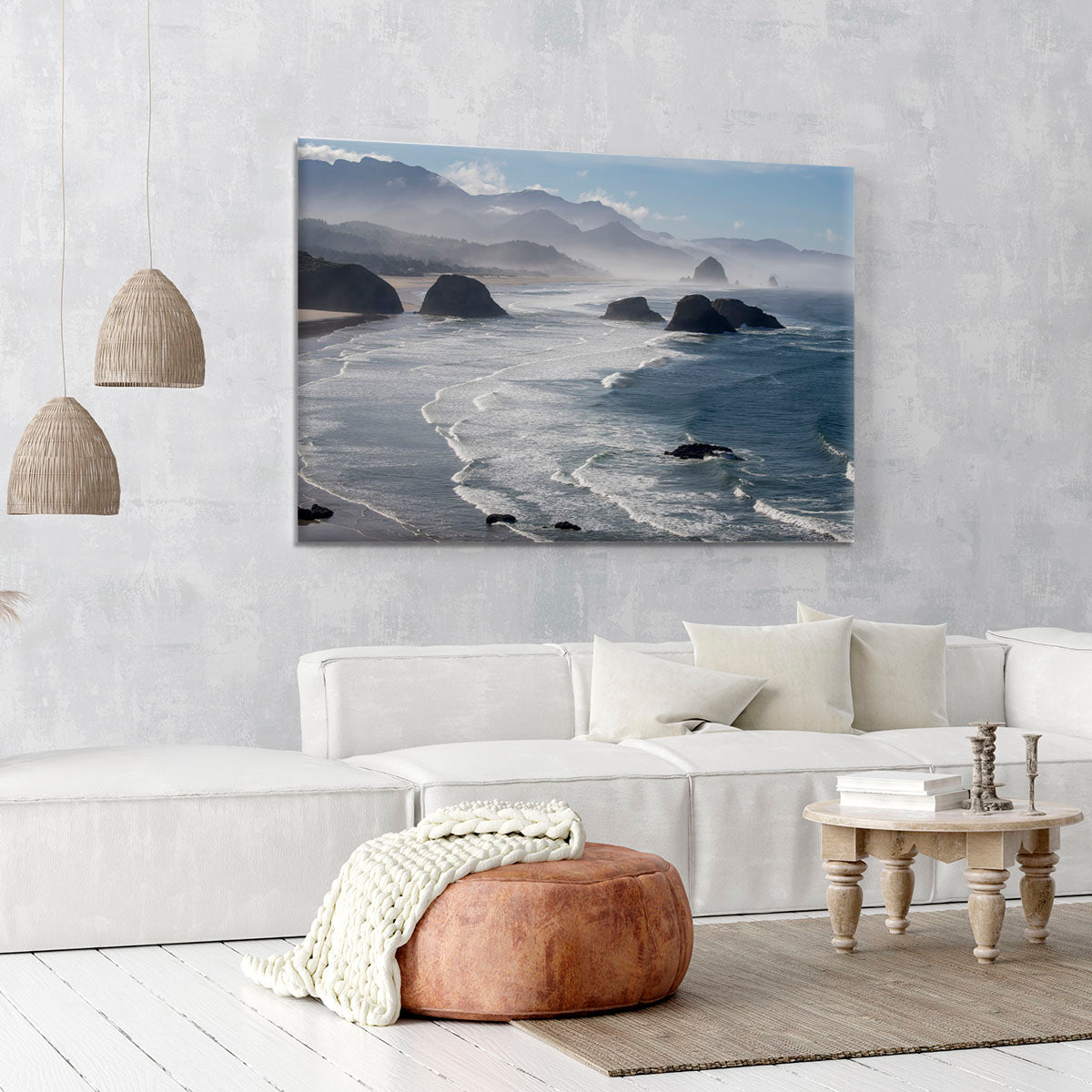 Morning View From Ecola Point Canvas Print or Poster - Canvas Art Rocks - 6
