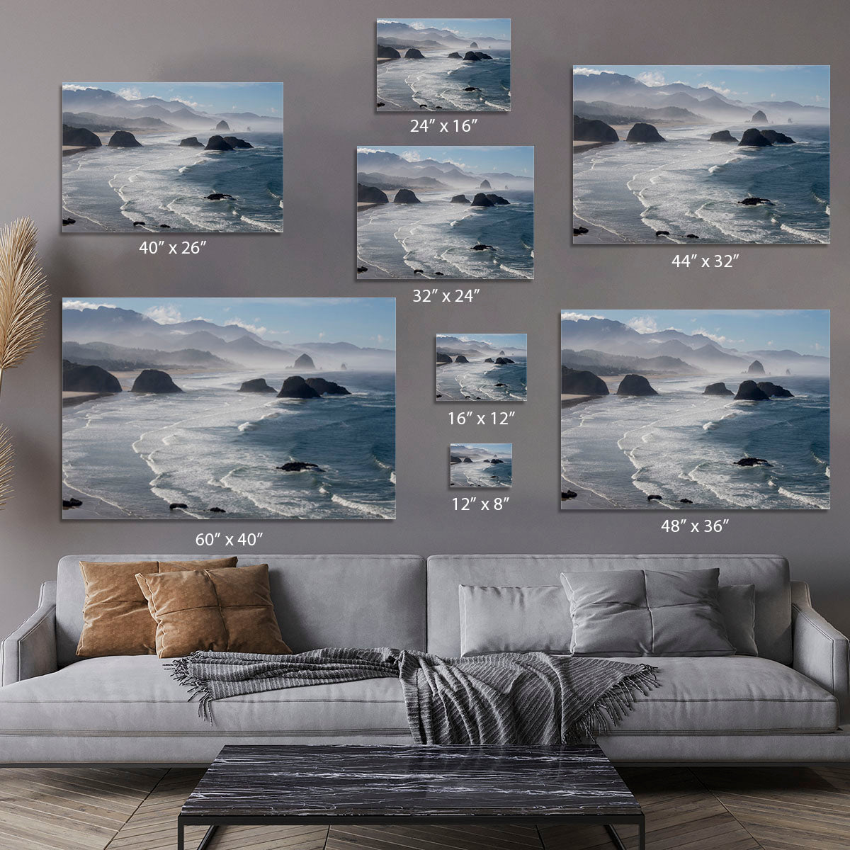 Morning View From Ecola Point Canvas Print or Poster - Canvas Art Rocks - 7