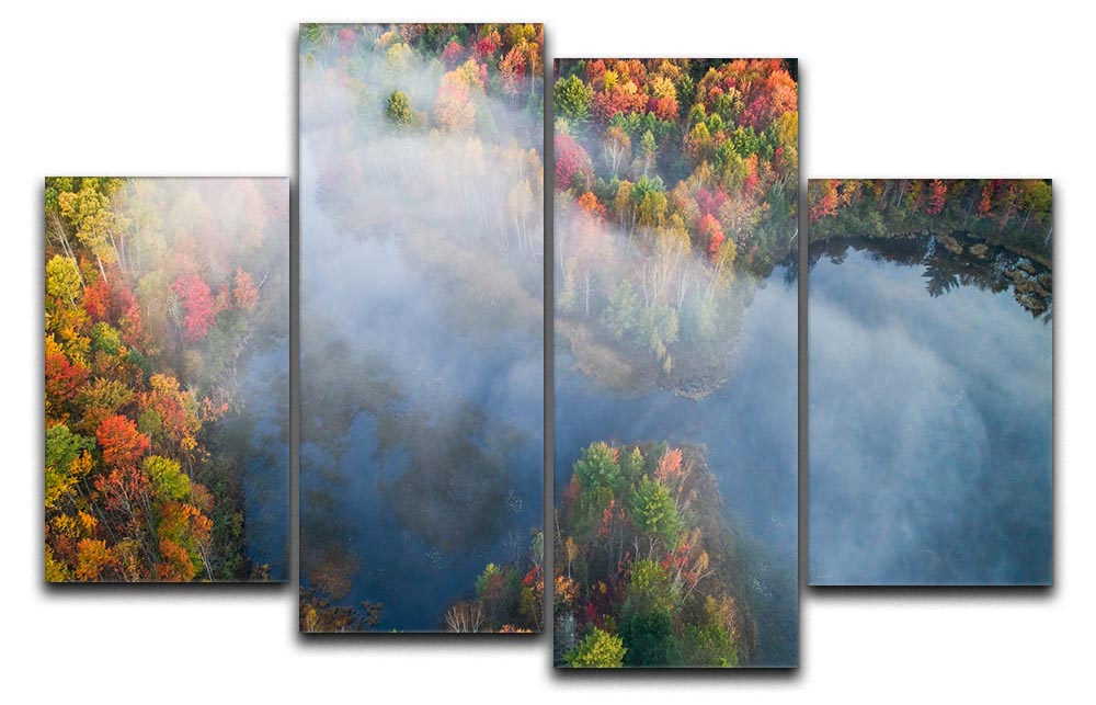 Autumn Symphony I 4 Split Panel Canvas - Canvas Art Rocks - 1