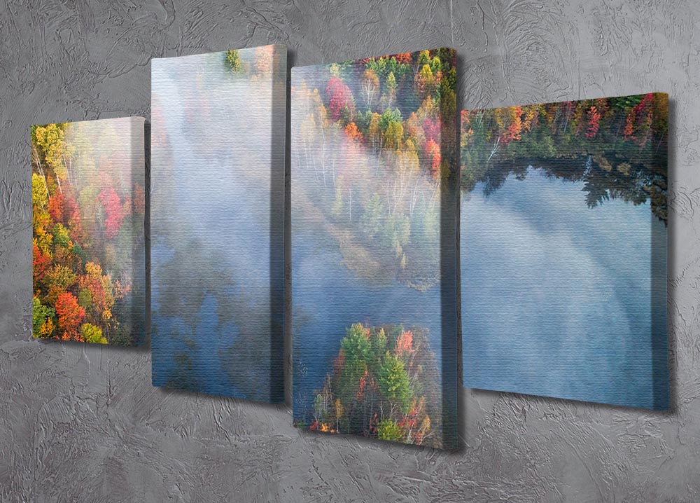 Autumn Symphony I 4 Split Panel Canvas - Canvas Art Rocks - 2