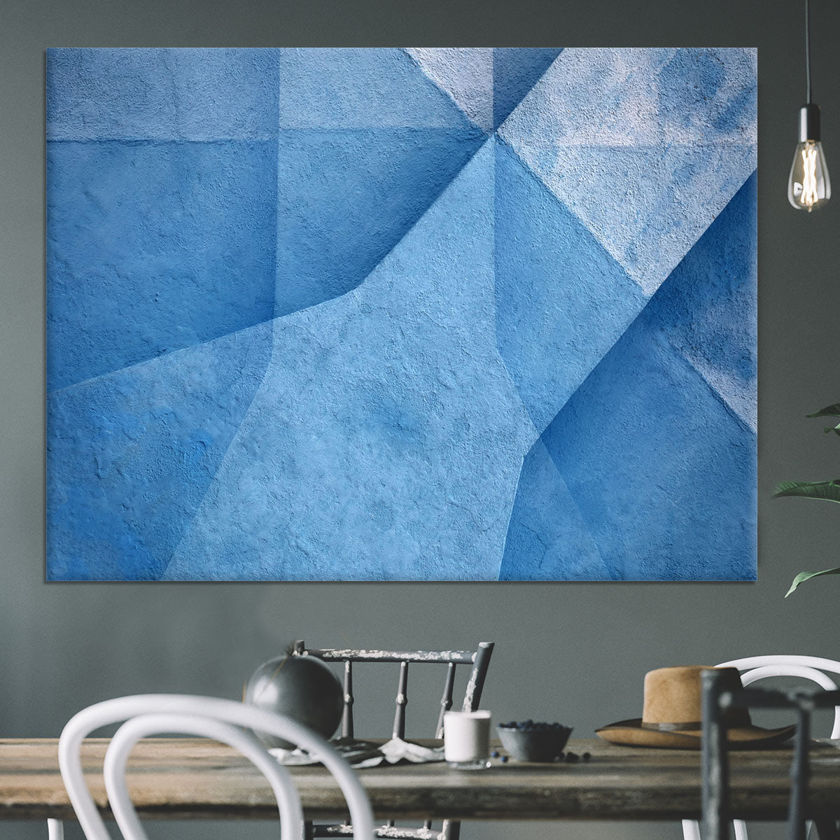 Blue Abstract Canvas Print or Poster - Canvas Art Rocks - 3