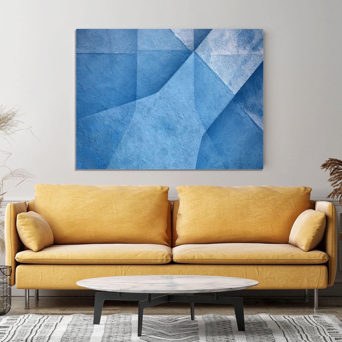 Blue Abstract Canvas Print or Poster - Canvas Art Rocks - 4