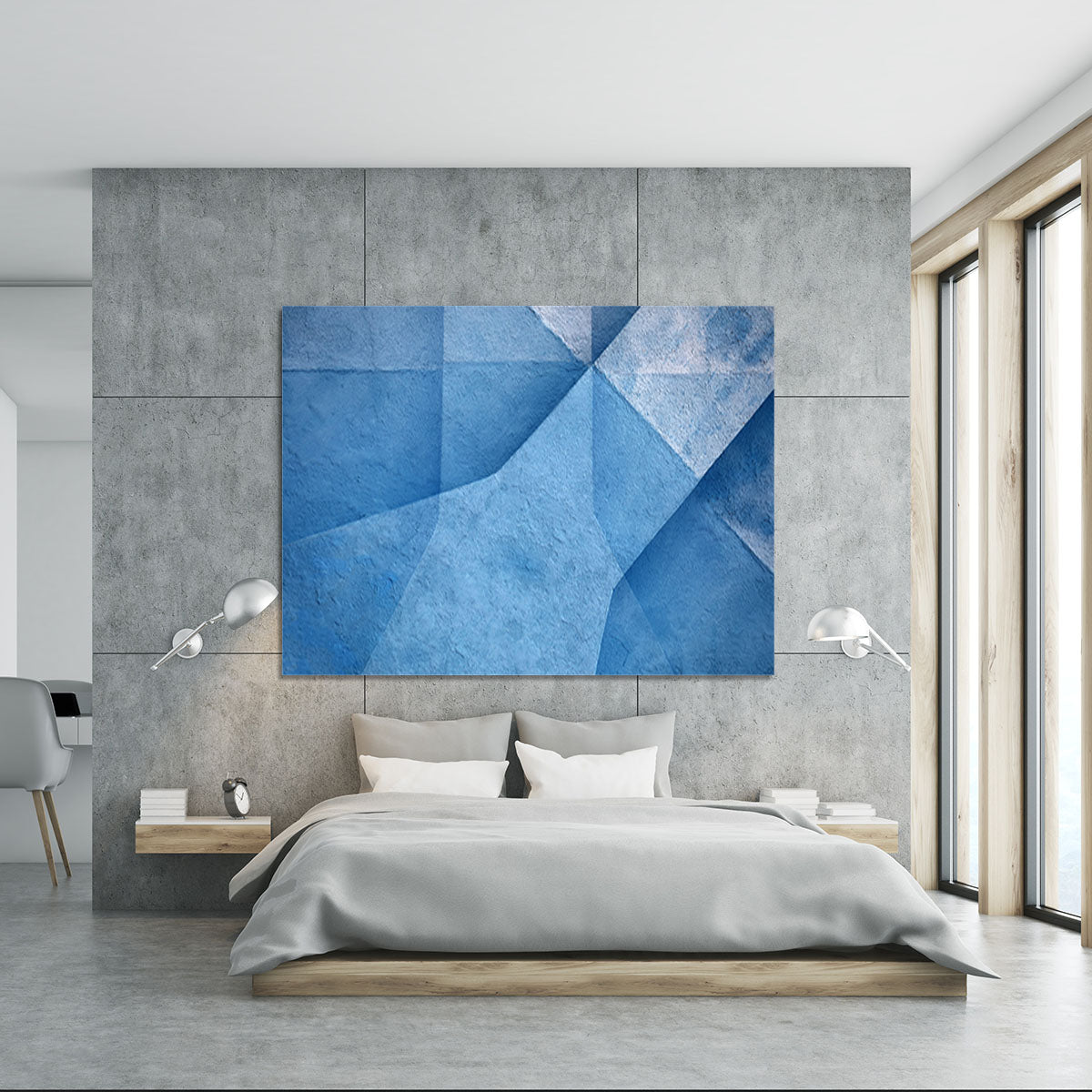 Blue Abstract Canvas Print or Poster - Canvas Art Rocks - 5