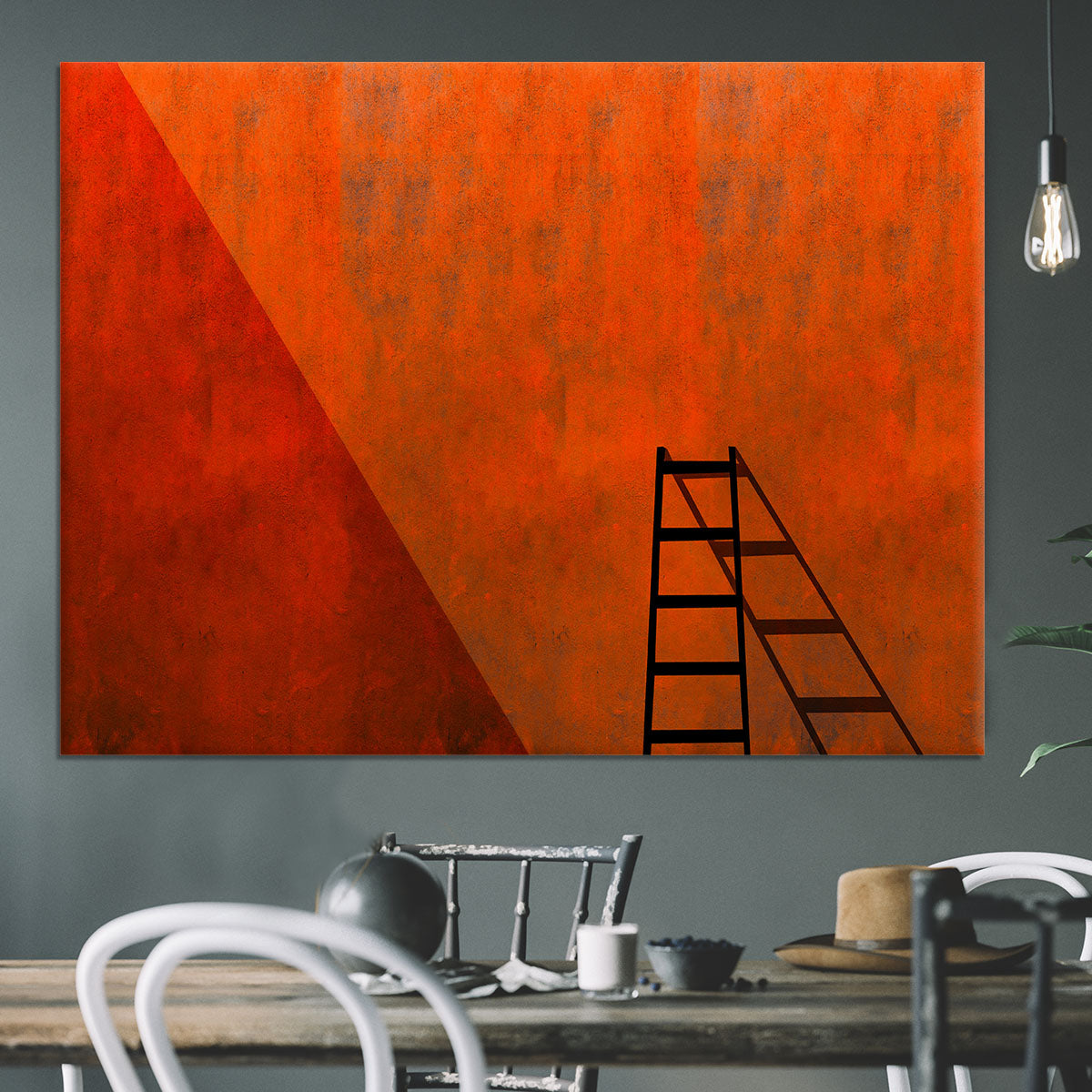 A Ladder And Its Shadow Canvas Print or Poster - Canvas Art Rocks - 3