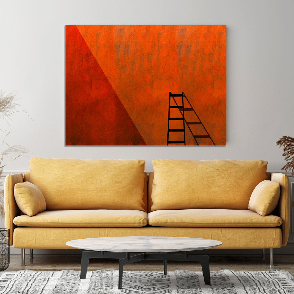 A Ladder And Its Shadow Canvas Print or Poster - Canvas Art Rocks - 4