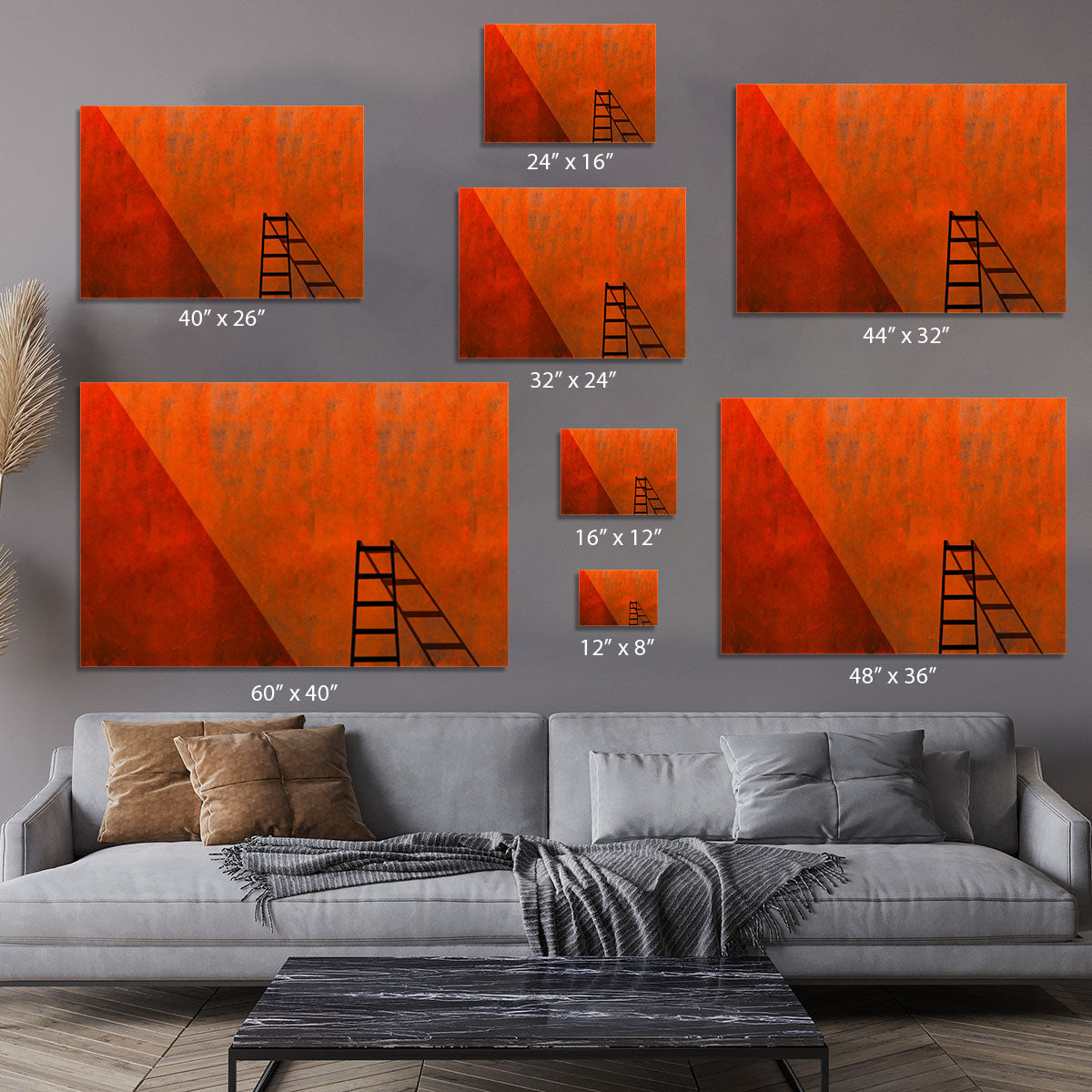 A Ladder And Its Shadow Canvas Print or Poster - Canvas Art Rocks - 7