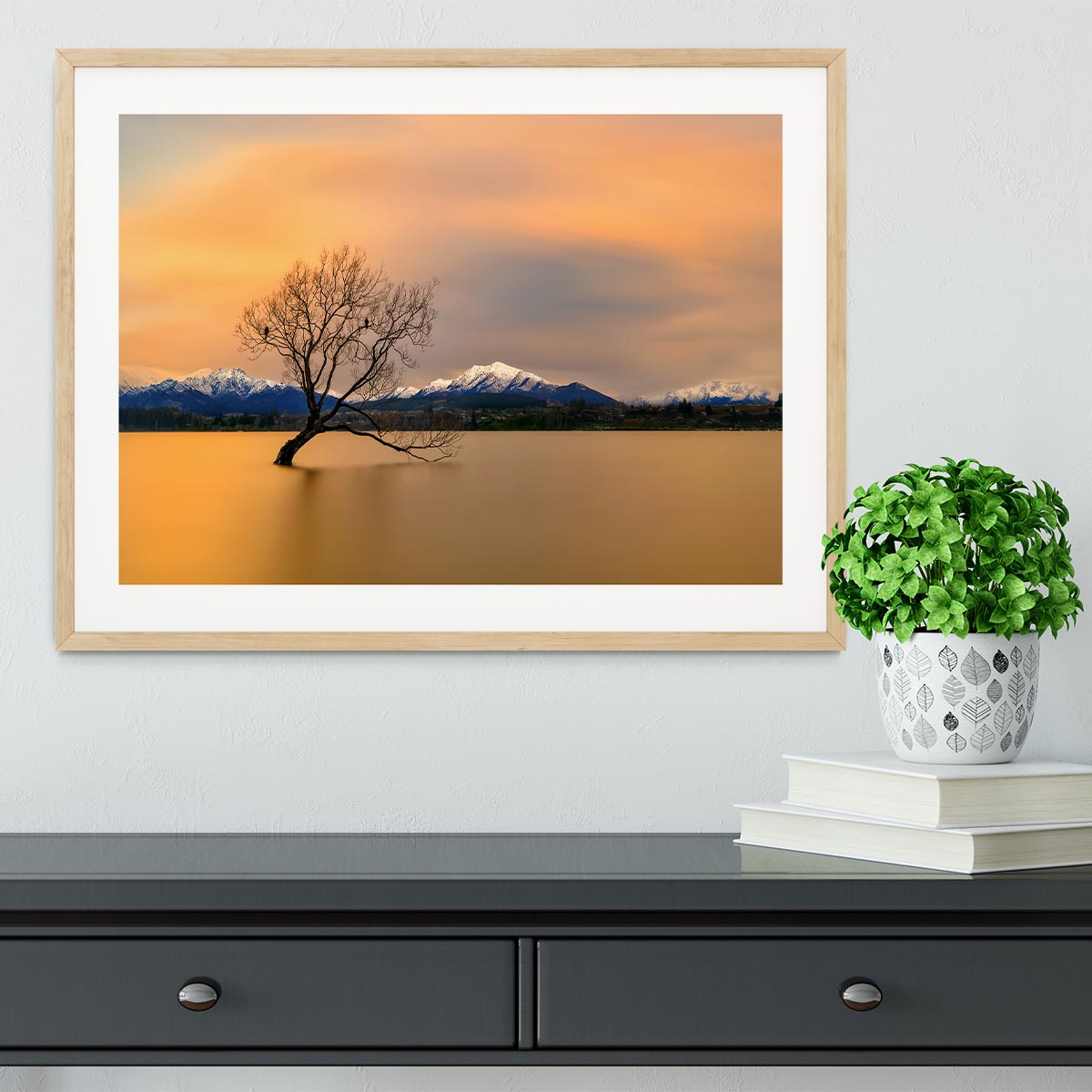Morning Glow Of The Lake Wanaka Framed Print - Canvas Art Rocks - 3