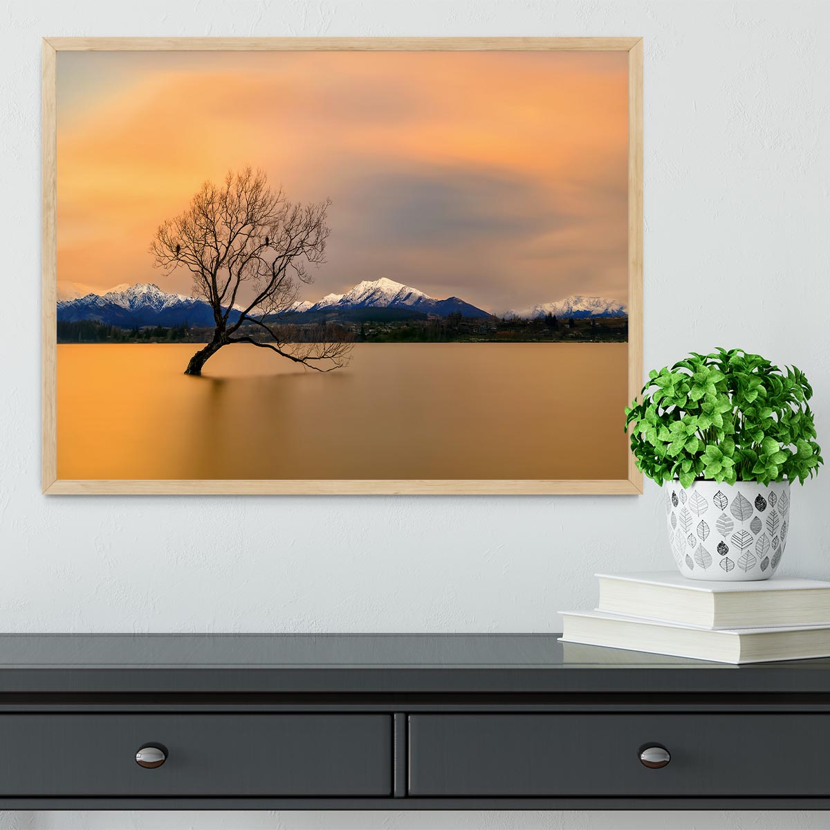 Morning Glow Of The Lake Wanaka Framed Print - Canvas Art Rocks - 4
