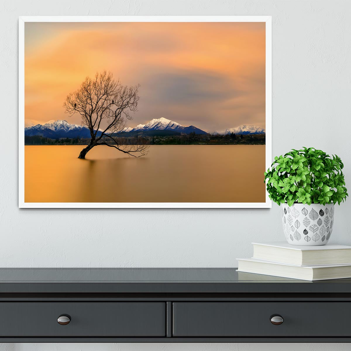 Morning Glow Of The Lake Wanaka Framed Print - Canvas Art Rocks -6