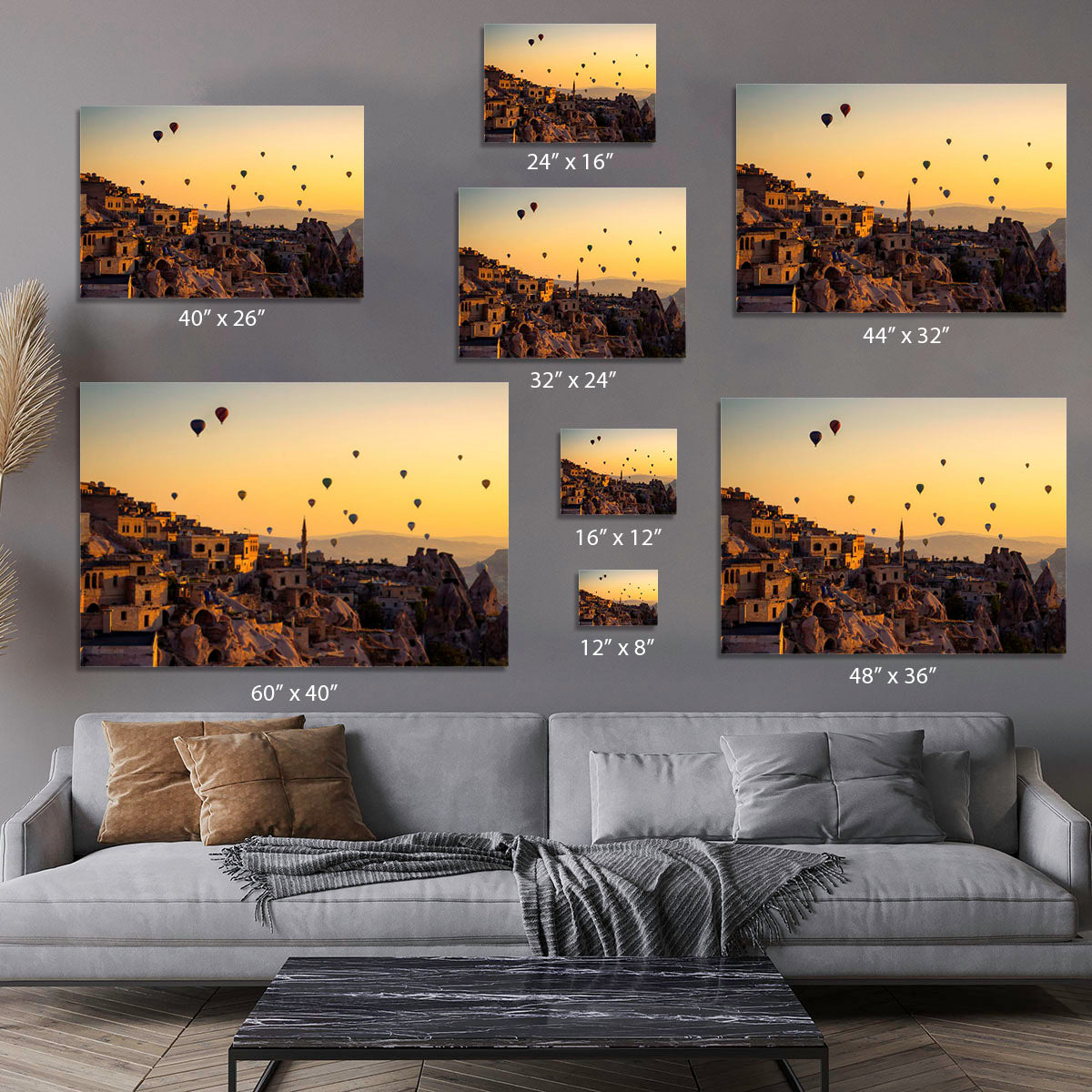 Sunrise Over Cappadocia Canvas Print or Poster - Canvas Art Rocks - 7