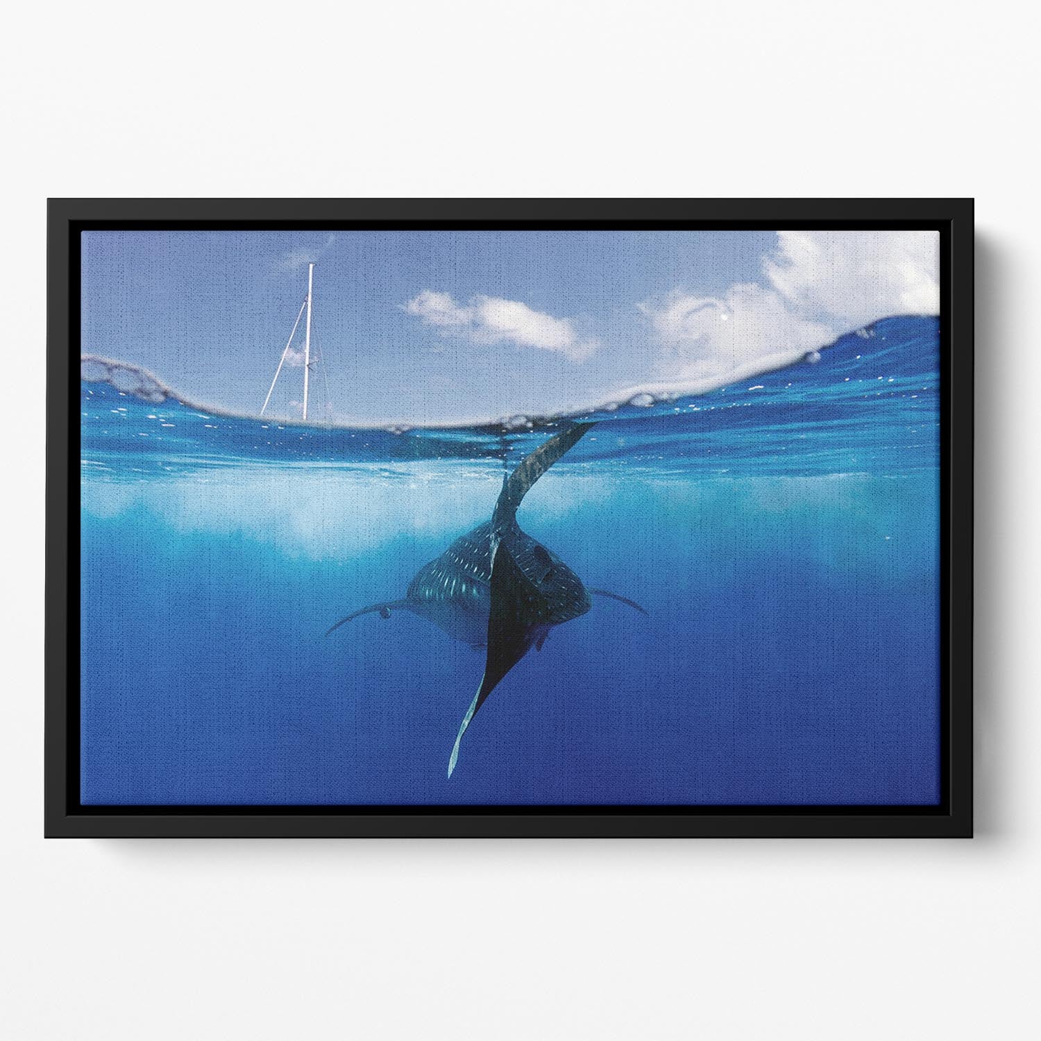 Collision Course Floating Framed Canvas - Canvas Art Rocks - 2