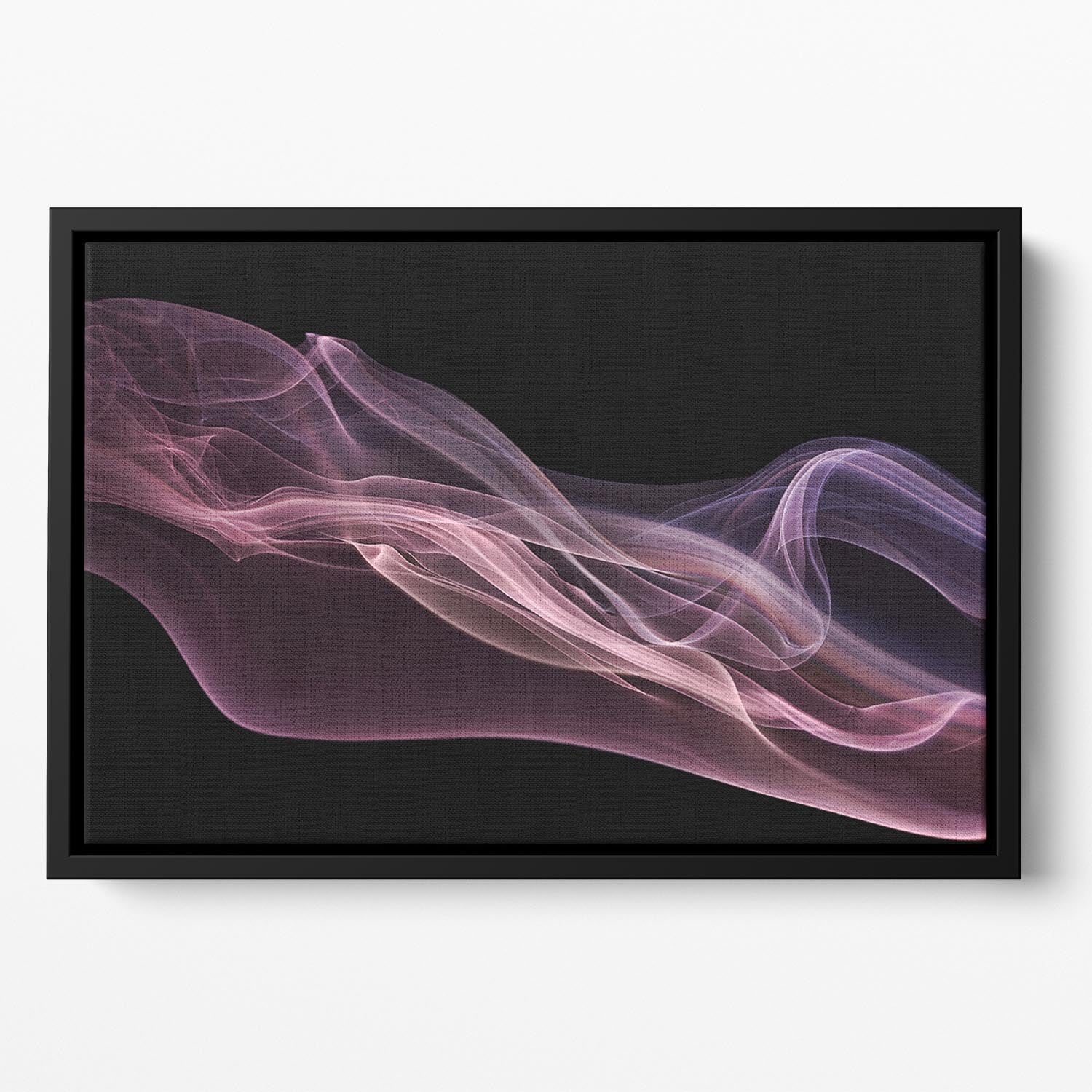 Floating Purple In Pink Floating Framed Canvas - Canvas Art Rocks - 2