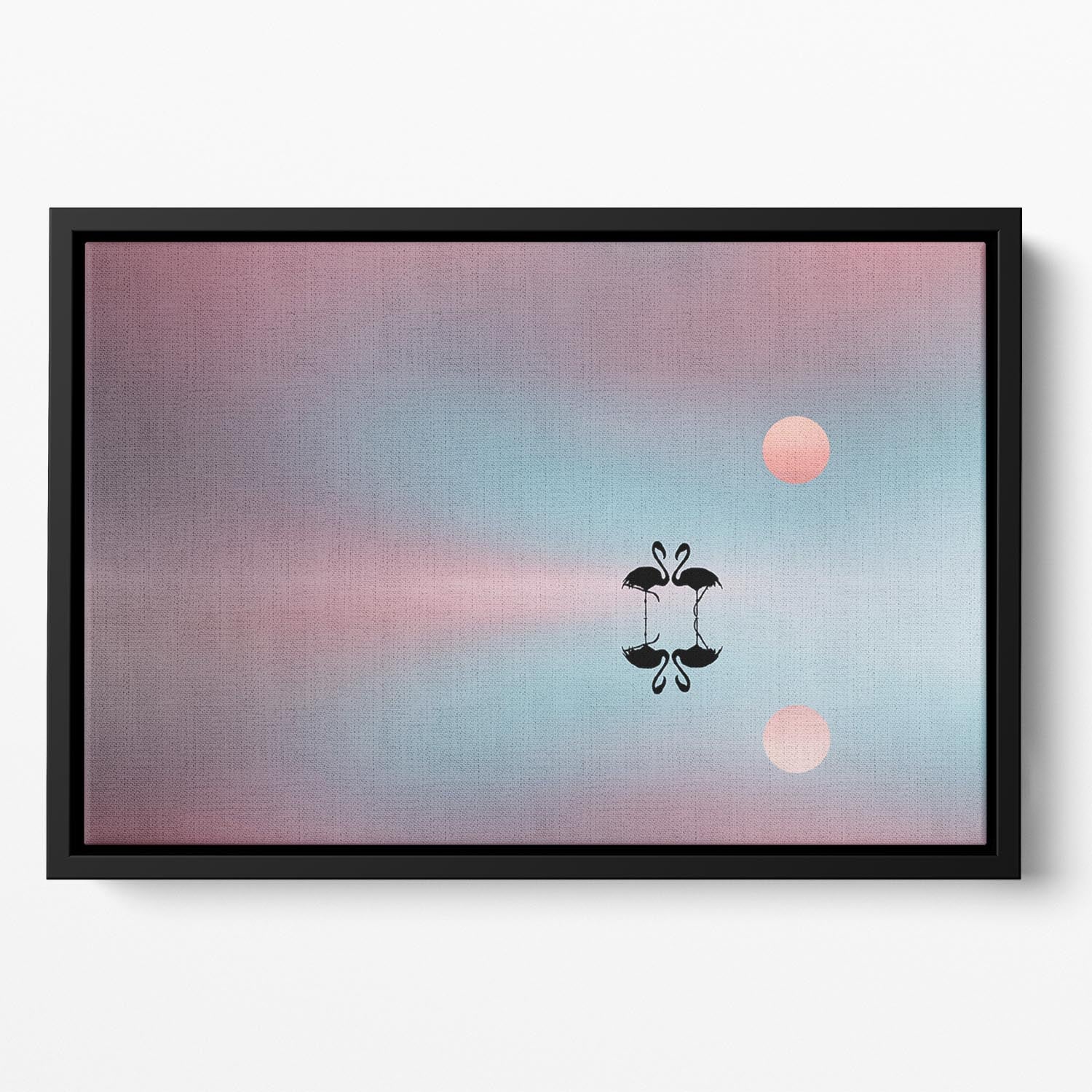 Flamingo Floating Framed Canvas - 1x - 2