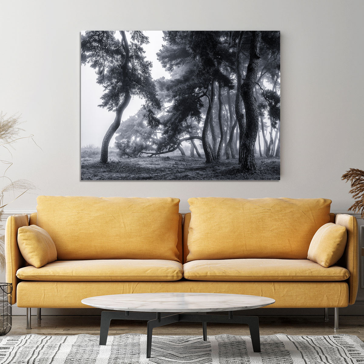 Pine Trees Dancing In The Fog Canvas Print or Poster - Canvas Art Rocks - 4