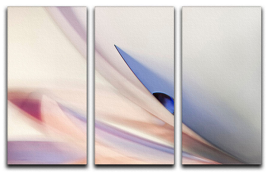 The Blue Drop 3 Split Panel Canvas Print - Canvas Art Rocks - 1