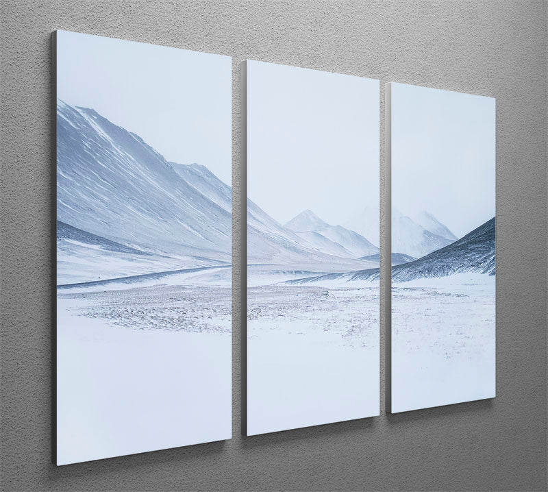 1 Sketched By The Wind Drawn Mountains 3 Split Panel Canvas Print - Canvas Art Rocks - 2