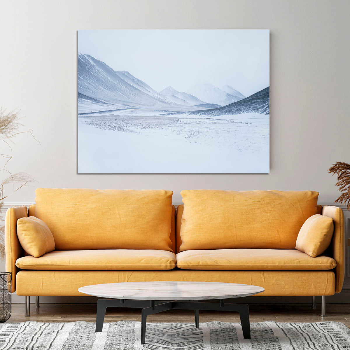 1 Sketched By The Wind Drawn Mountains Canvas Print or Poster - Canvas Art Rocks - 4