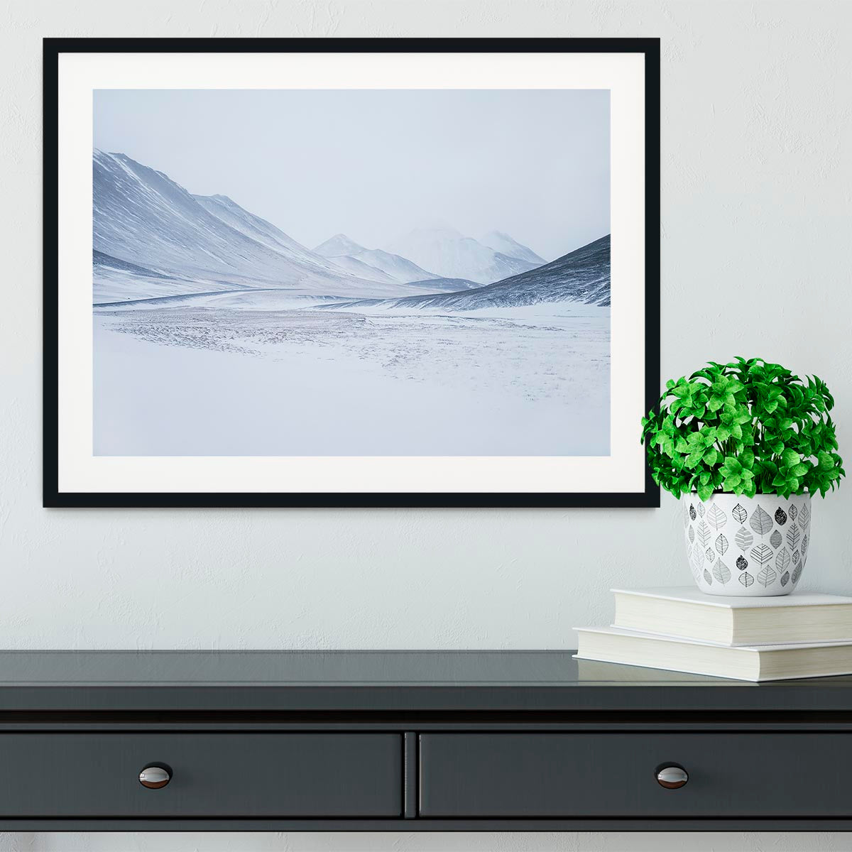 1 Sketched By The Wind Drawn Mountains Framed Print - Canvas Art Rocks - 1