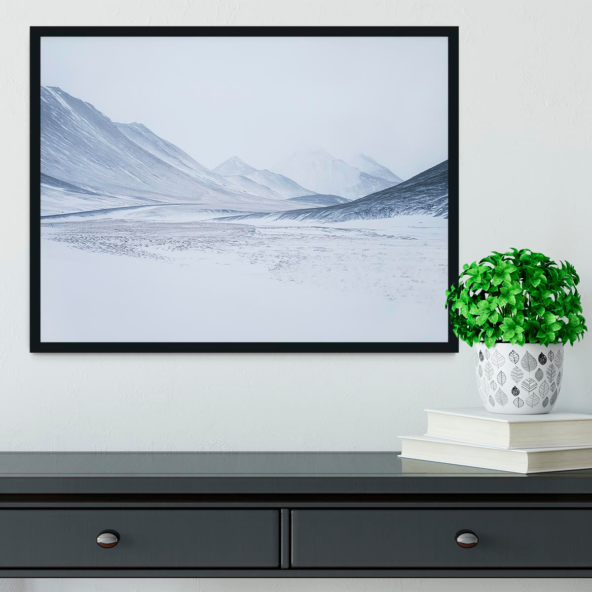 1 Sketched By The Wind Drawn Mountains Framed Print - Canvas Art Rocks - 2