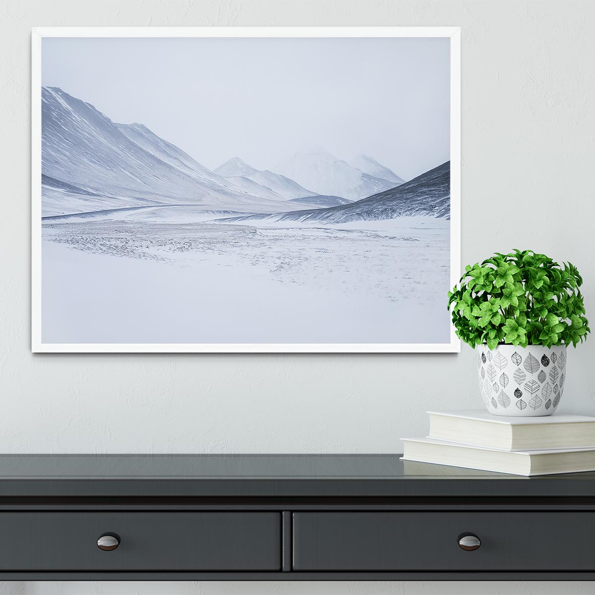 1 Sketched By The Wind Drawn Mountains Framed Print - Canvas Art Rocks -6