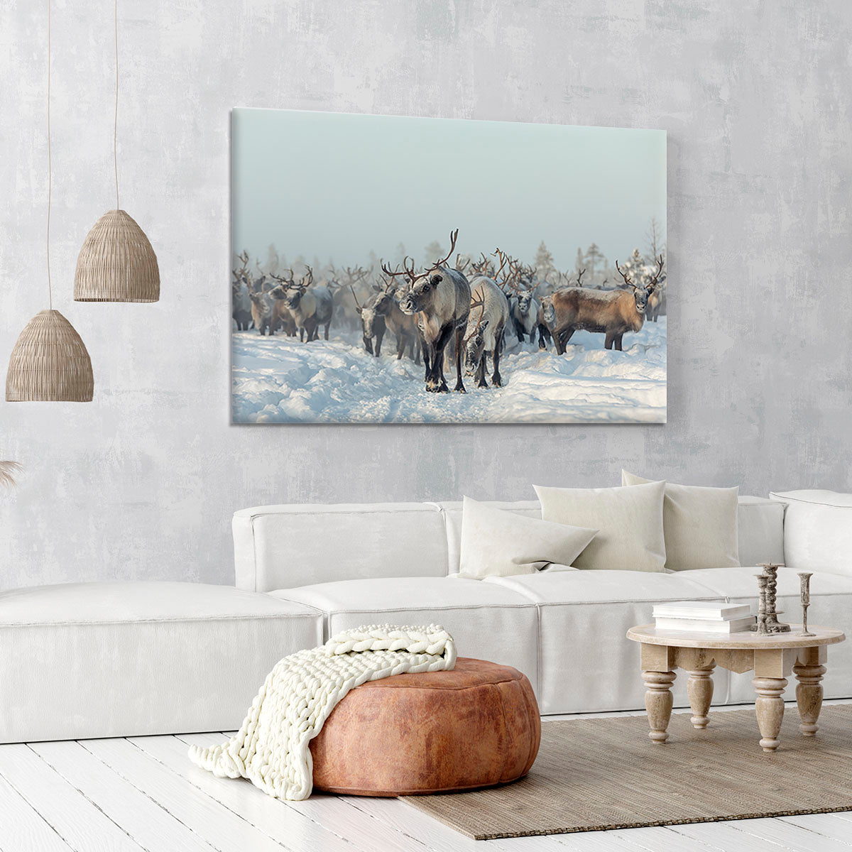 Reindeers Canvas Print or Poster - Canvas Art Rocks - 6