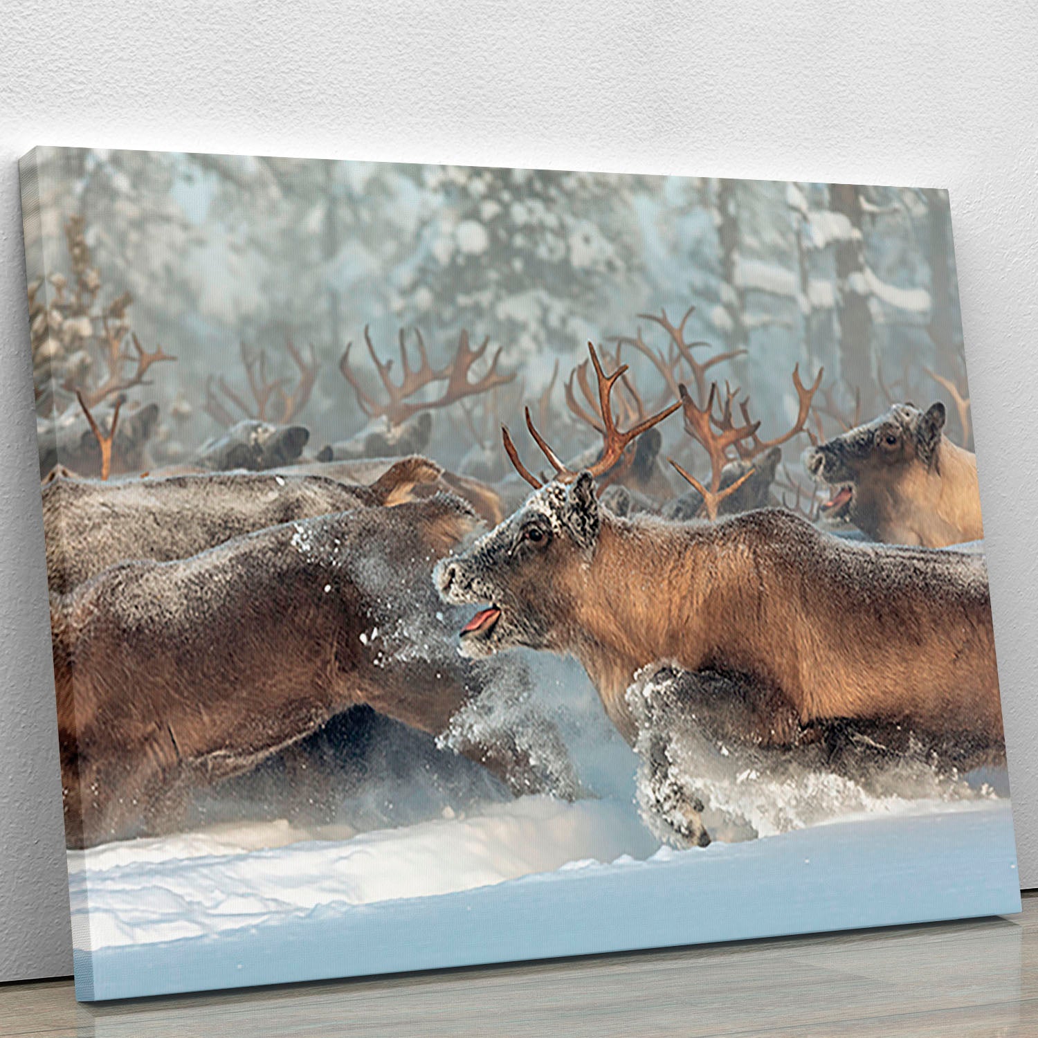 Reindeers III Canvas Print or Poster - Canvas Art Rocks - 1