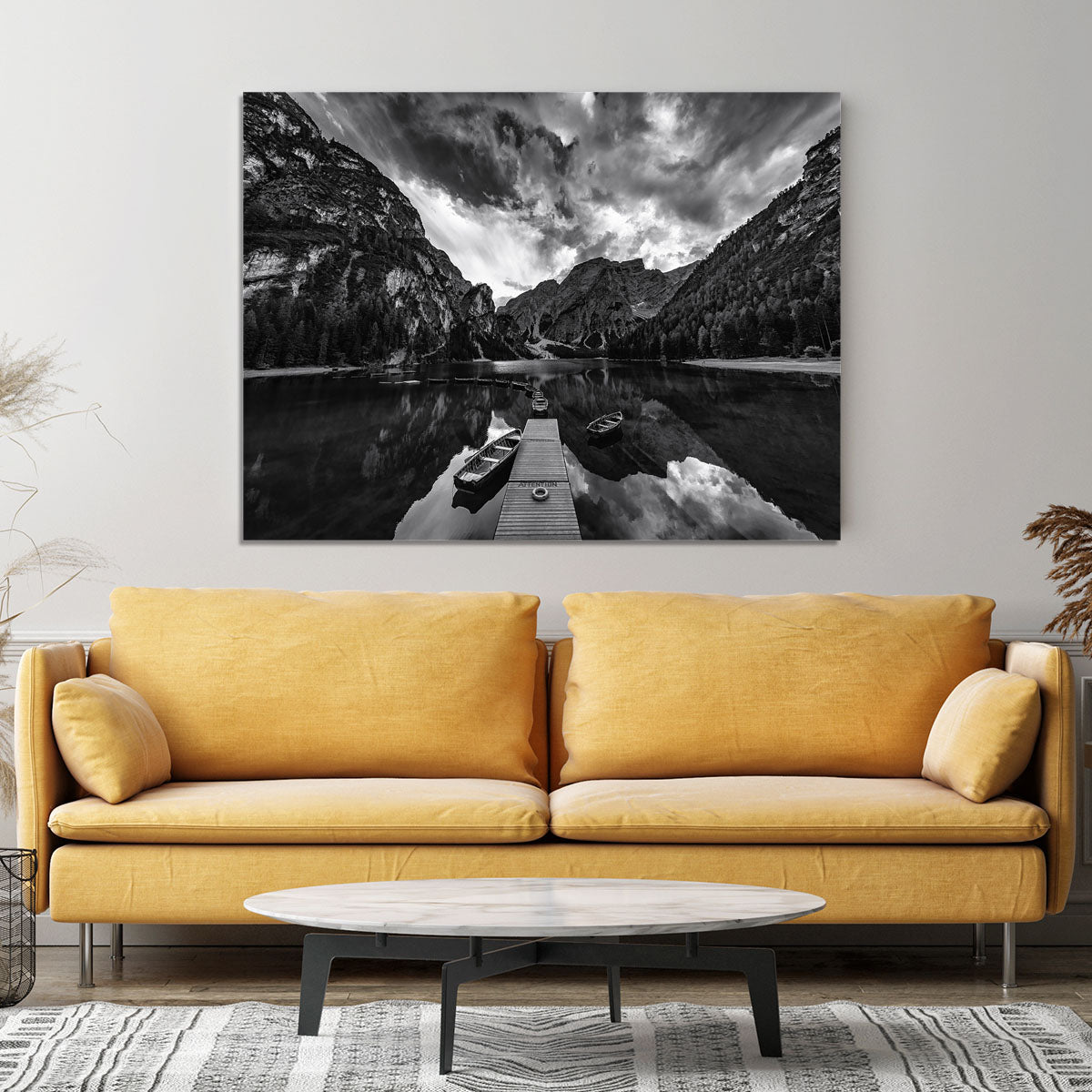 Braies' Shades Of Grey Canvas Print or Poster - Canvas Art Rocks - 4