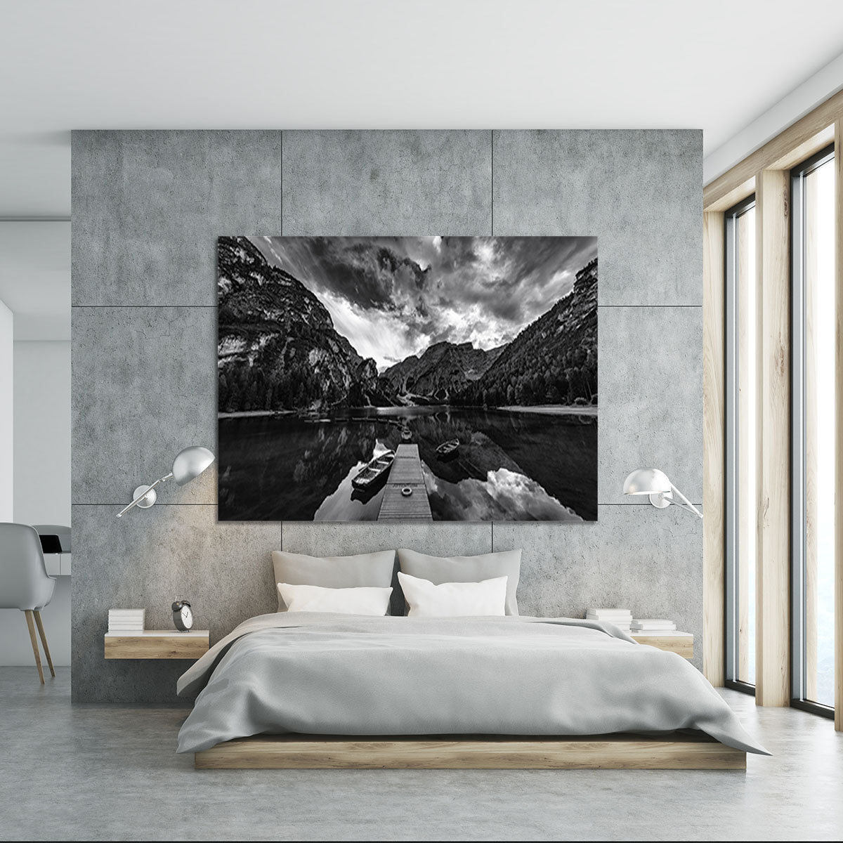 Braies' Shades Of Grey Canvas Print or Poster - Canvas Art Rocks - 5
