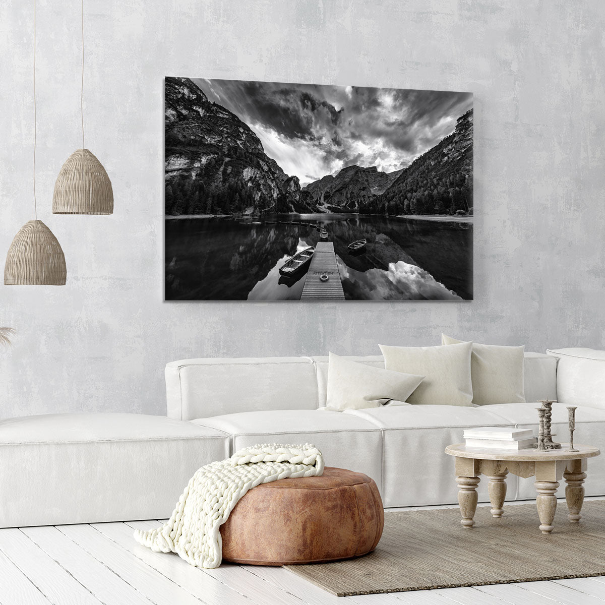 Braies' Shades Of Grey Canvas Print or Poster - Canvas Art Rocks - 6