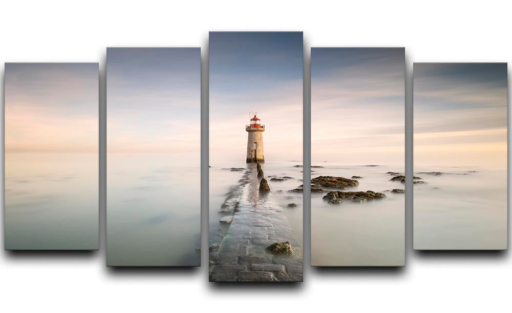Lighthouse 5 Split Panel Canvas - Canvas Art Rocks - 1
