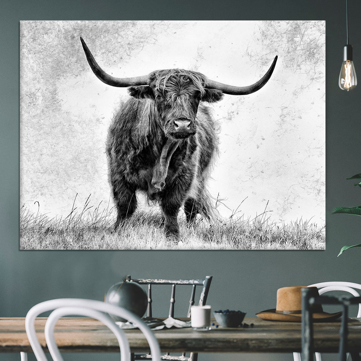 Highland Cow Canvas Print or Poster - Canvas Art Rocks - 3