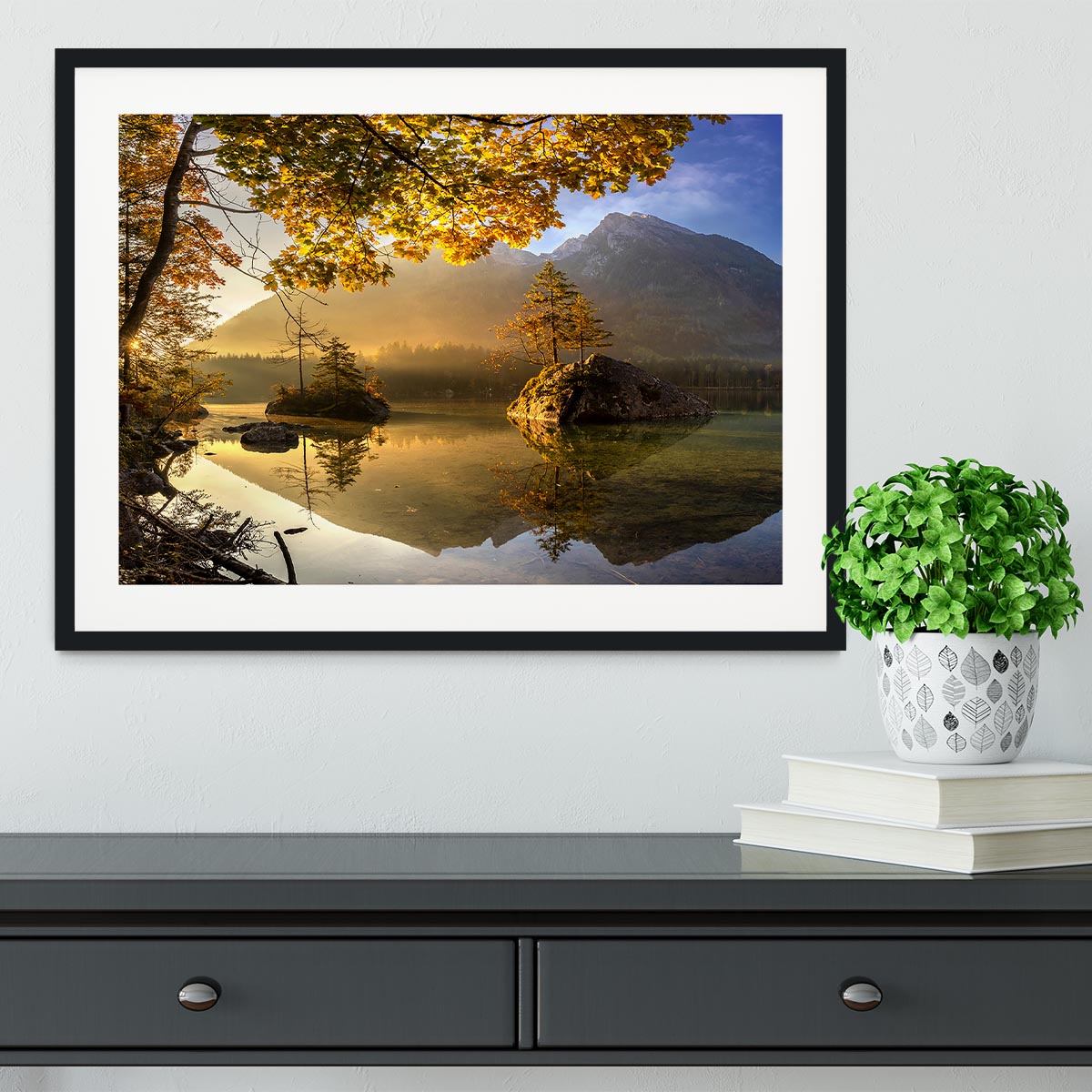 Lake Hintersee Framed Print - Canvas Art Rocks - 1