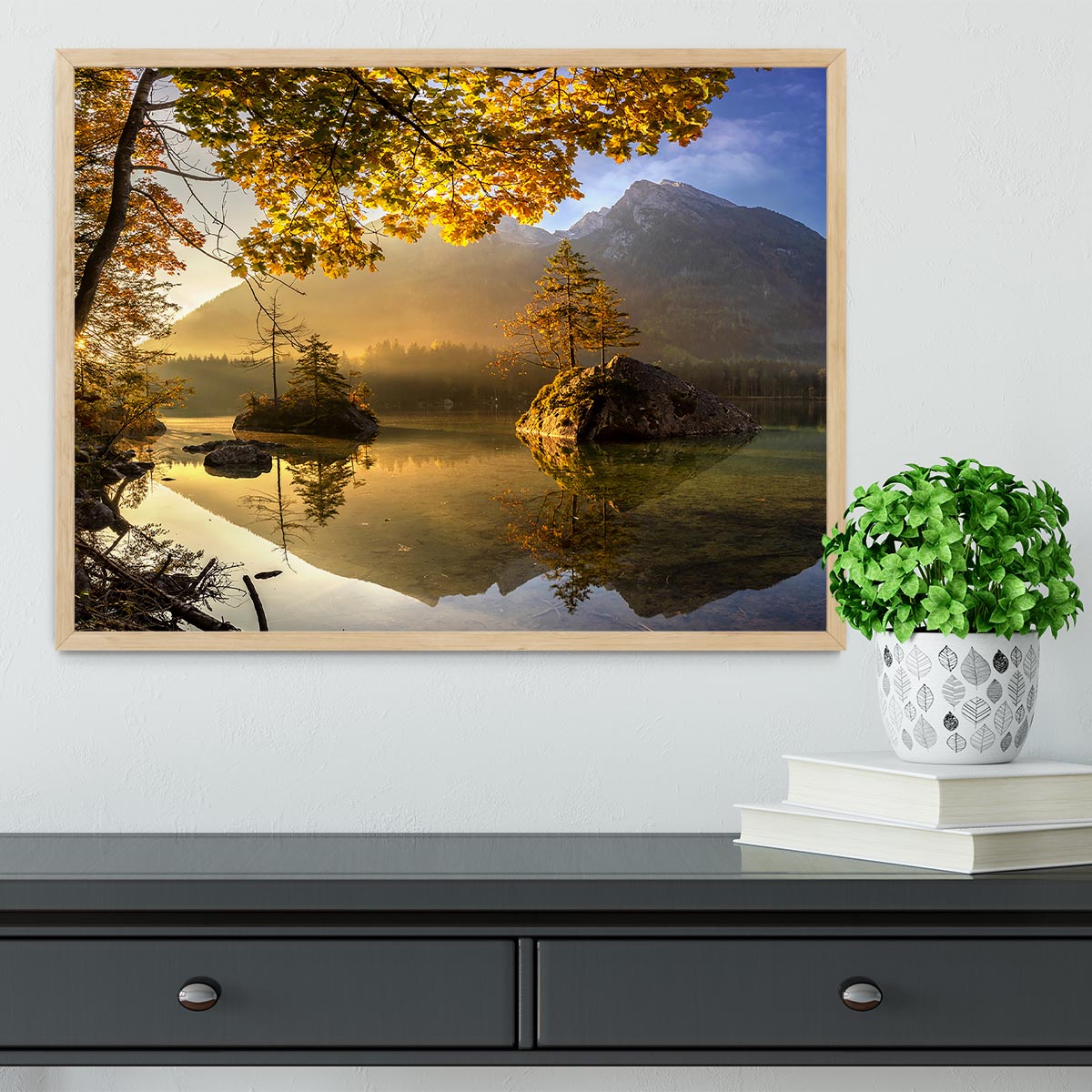 Lake Hintersee Framed Print - Canvas Art Rocks - 4
