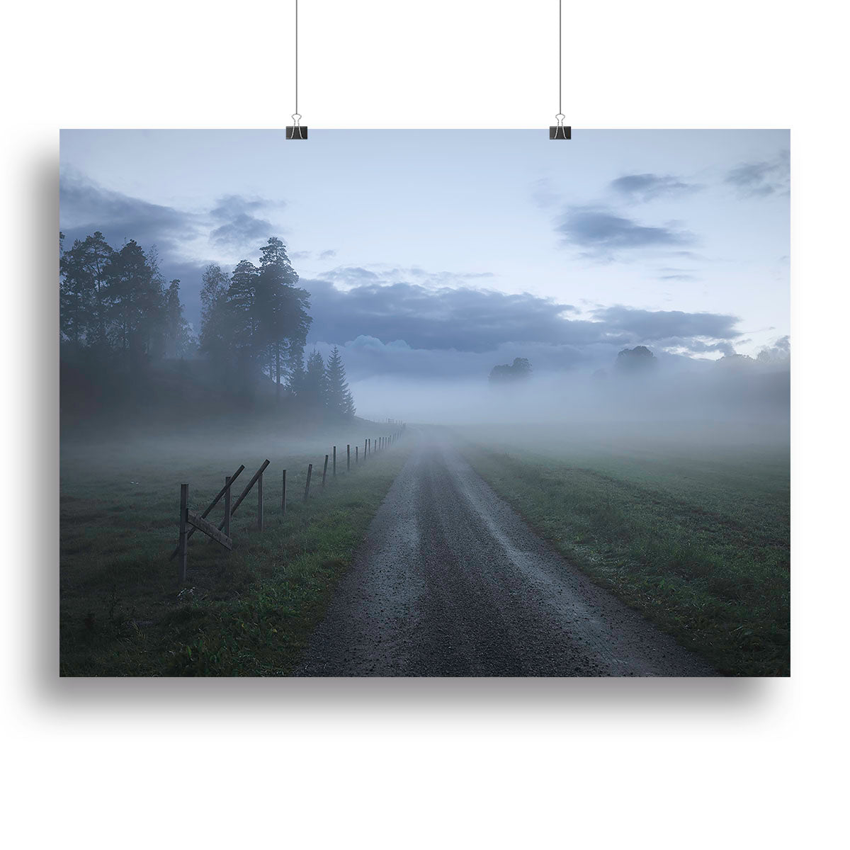 Moody Road Canvas Print or Poster - Canvas Art Rocks - 2
