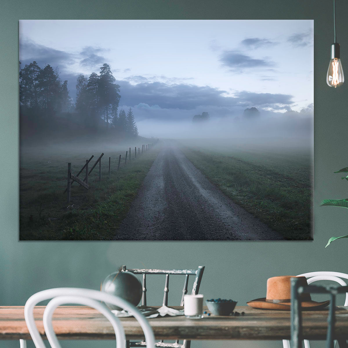 Moody Road Canvas Print or Poster - Canvas Art Rocks - 3