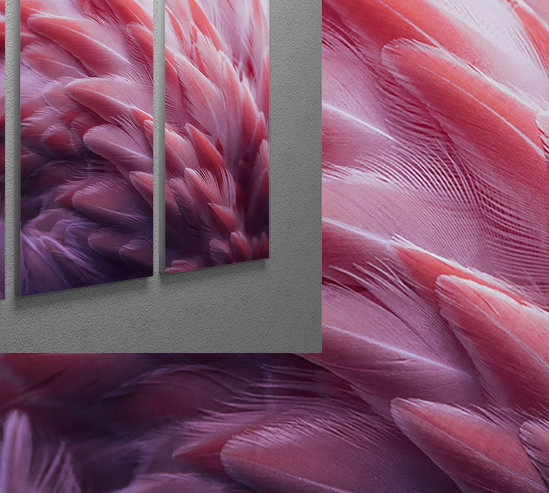 Flamingo 3 Split Panel Canvas Print - 1x - 2