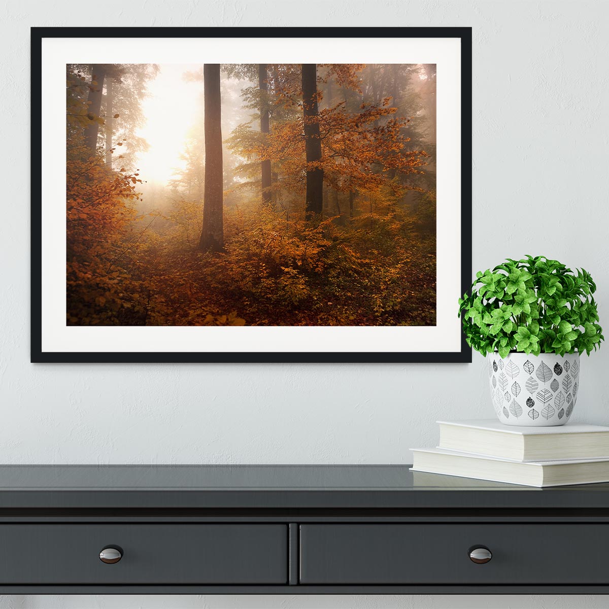 Autumn Trees Framed Print - Canvas Art Rocks - 1