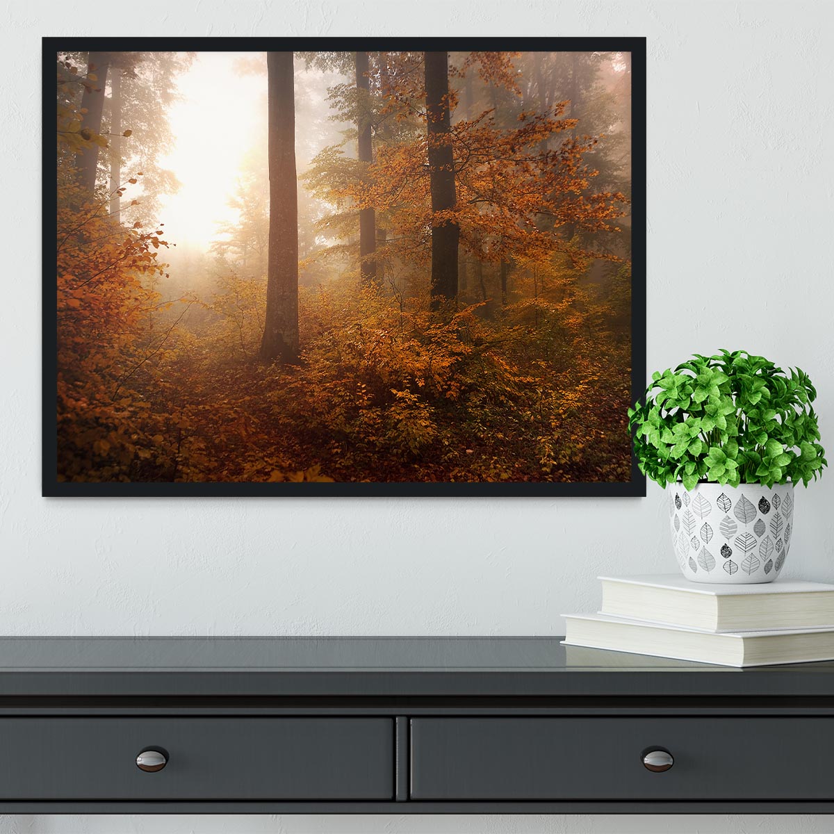 Autumn Trees Framed Print - Canvas Art Rocks - 2
