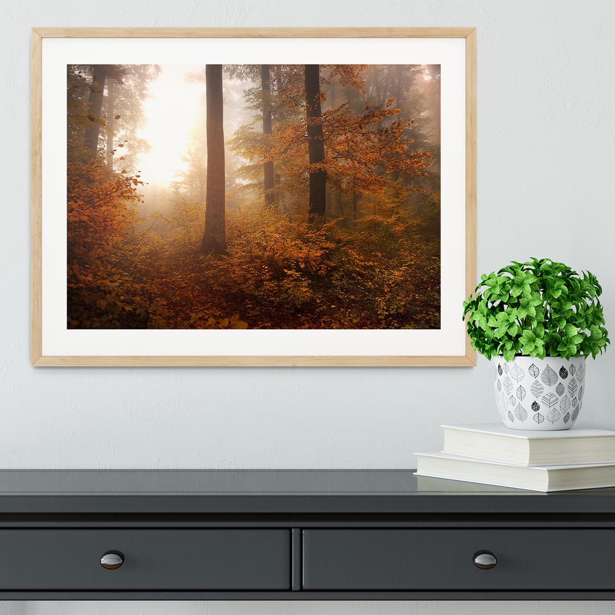 Autumn Trees Framed Print - Canvas Art Rocks - 3