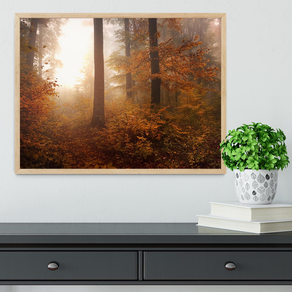 Autumn Trees Framed Print - Canvas Art Rocks - 4