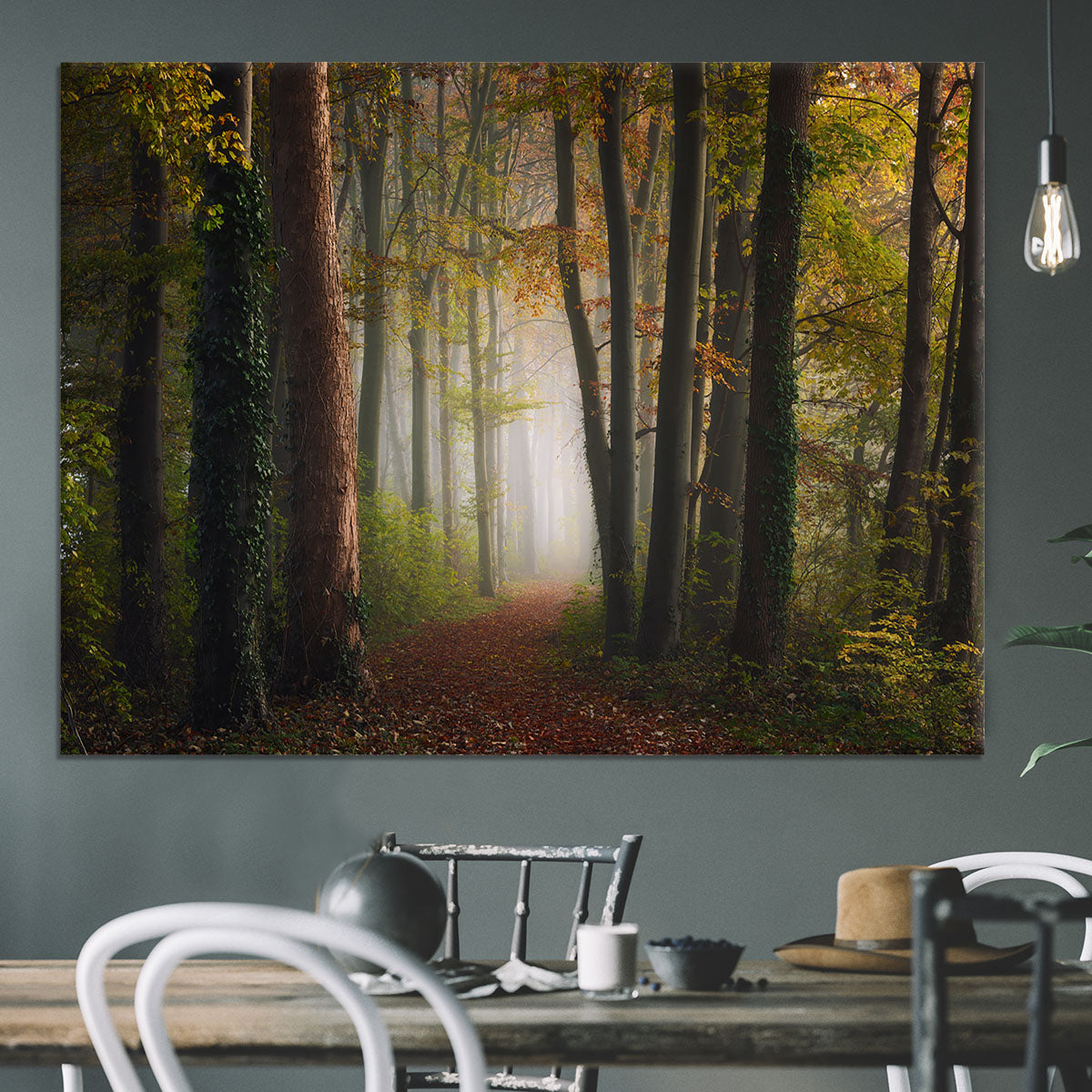 Autumn Colorful Forest Canvas Print or Poster - Canvas Art Rocks - 3